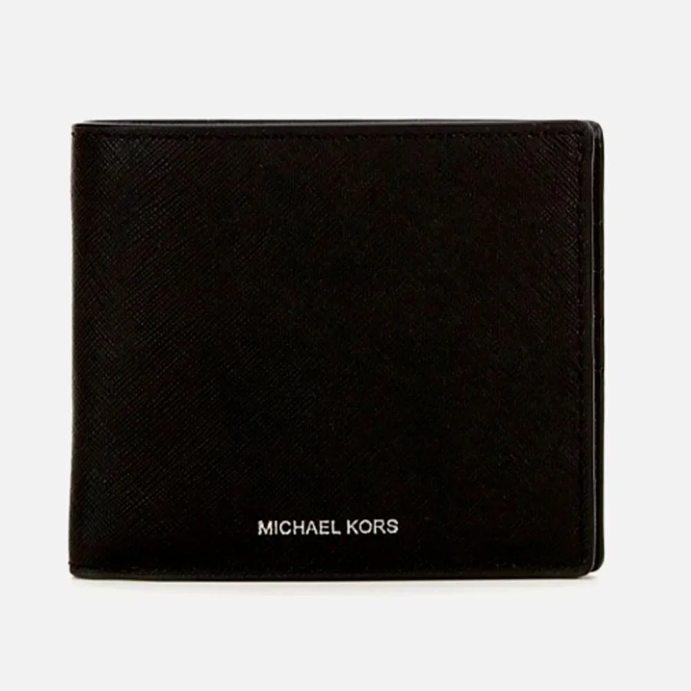 🎄🎁ALERT Michael Kors Men's Black Jet Set Signature Andy Billfold Pocket